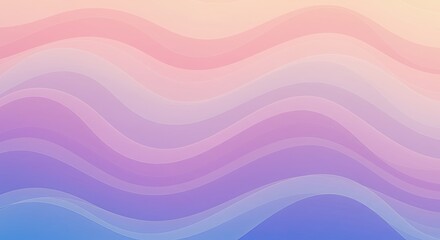 Obraz premium Abstract pastel wavy line pattern