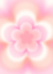 Diffused Blurry Aesthetic Gradient Floral Background