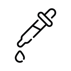 Get this handy outline style icon of lab dropper