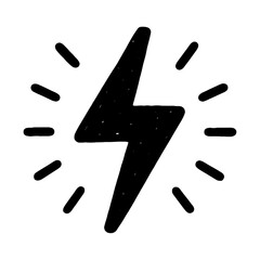 Bold energy symbol icon vector
