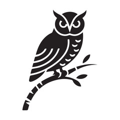 owl sitting on a branch