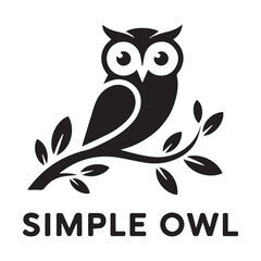 owl on a white background