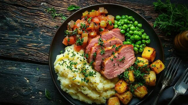 ham and pease pudding english dish video