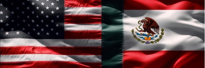 Amity between USA and Mexico A Visual Representation of Diplomatic Relations and Cultural Exchange