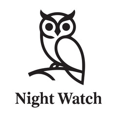 owl on a white background