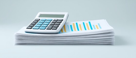 Calculating success financial analysis office space business document professional environment overhead view efficiency insights