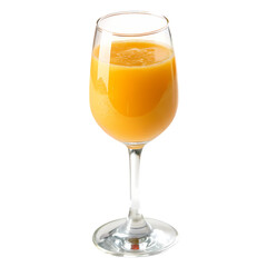 A Refreshing Glass of Sunshine Capturing the Vibrancy of Freshly Squeezed Orange Juice isolated on transparent baackground