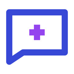 chat two tone icon set