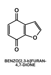 Chemical structure of Benzo[2,3-b]furan-4,7-dione (Furanobenzoquinone)