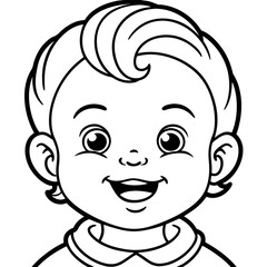 boy face vector illustration