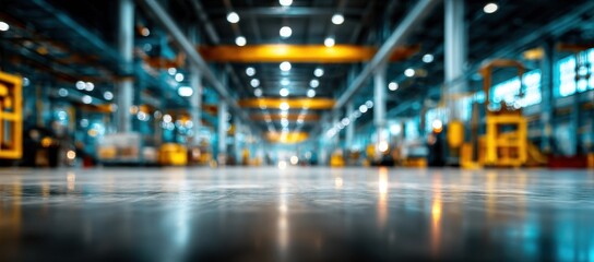 Blurred industrial factory floor (1)
