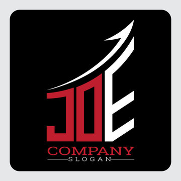 JDE logo design, JDE Company Logo Design Growth vector, JDE Upward Arrow Business Success Logo vector, JDE Corporate Branding Logo, JDE simple and modern logo, JDE business finance logo design, etc.
