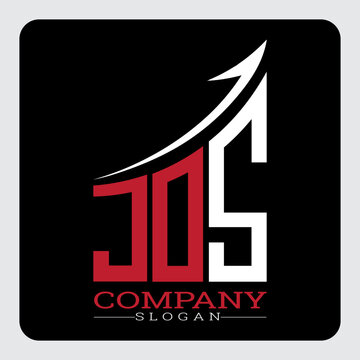 JDS logo design, JDS Company Logo Design Growth vector, JDS Upward Arrow Business Success Logo vector, JDS Corporate Branding Logo, JDS simple and modern logo, JDS business finance logo design, etc.