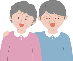 Fototapeta premium 할머니 할아버지 부부