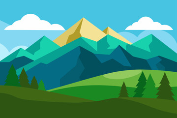 landscape in the mountains