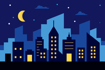 Fototapeta premium night city in the city