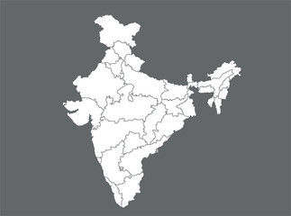 Detailed Political Map of India