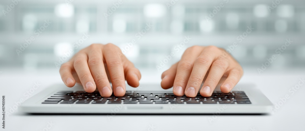 Aufkleber typing productivity boost enhance your work efficiency with a laptop office setting digital content 
