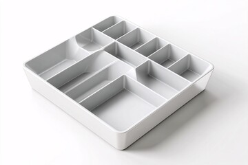 Buy white plastic drawer organizer for kitchen utensils and accessories for home office desk organization