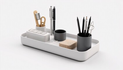 Shop minimalist desk organizer tray set for office supplies and accessories for modern home decor style