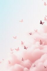 Dreamy Pink Cloud Pattern

