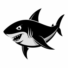 Fototapeta premium shark vector illustration