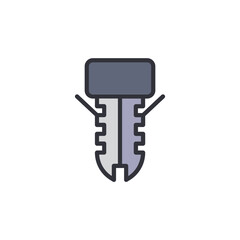 Stylized Illustration Of A Mechanical Fastener With Transparent Backdrop