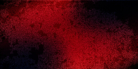Glitch distorted grunge background. Noise destroyed texture. Red halftone dots blue color pattern gradient grunge texture background