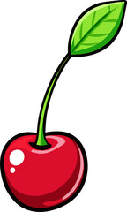 Cherry Vector Set – Juicy Fruit Icons and Cartoon Clipart Collection