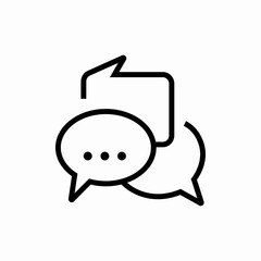 message communication icon vector sign