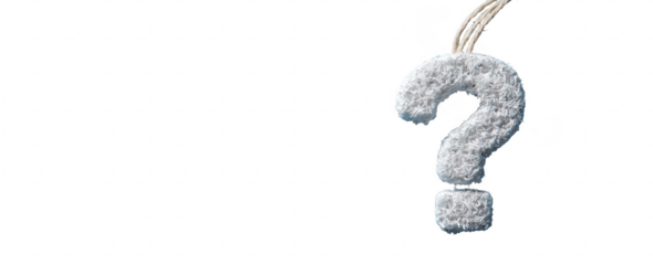 Question mark, textured, light gray
