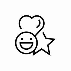 award badge smile icon vector sign