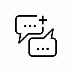 chat message icon vector sigт