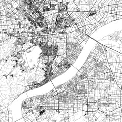 Obraz premium 3D illustration of city and urban in Hangzhou China
