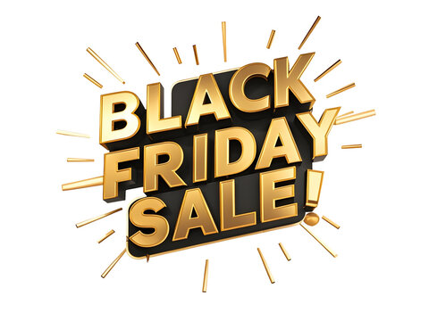Black Friday sale sign with bold design and dark background featuring neon-style elements PNG transparent