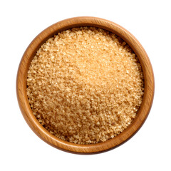 buckwheat in a wooden bowl , top view