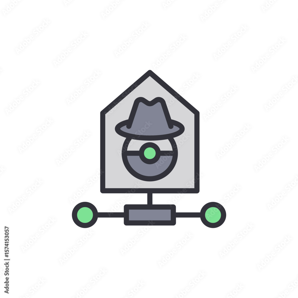 Poster network security system with privacy protection and anonymous access
