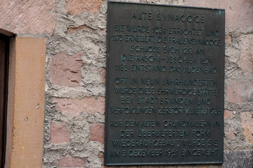 Mainz old alte synagogue view, Germany