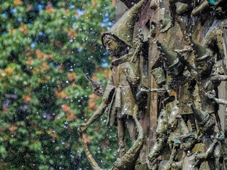 Mainz Germany carnival fountain detail