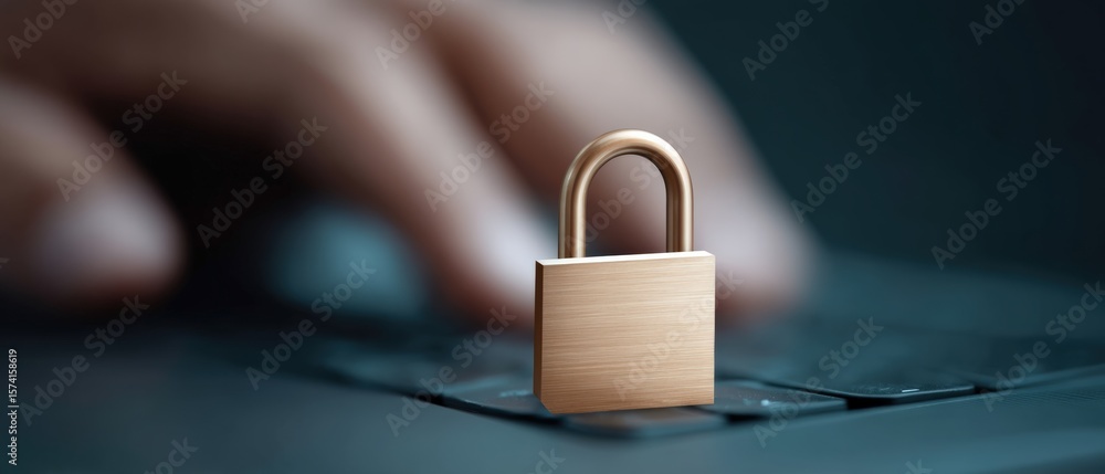 Poster secure your digital space cybersecurity protection strategies online environments visual guide techn