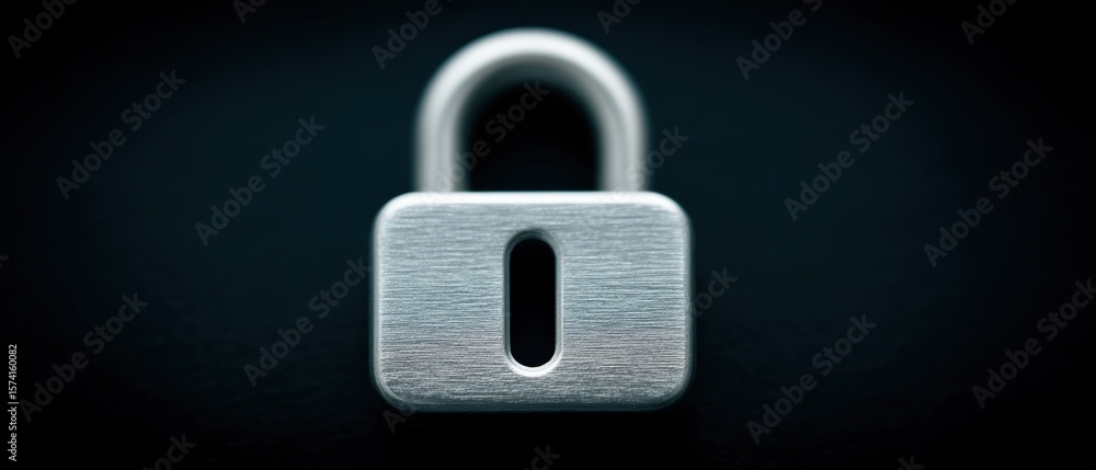Poster security measures locking systems in modern technology digital era image of padlock abstract environ