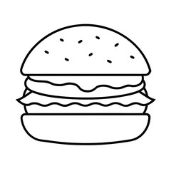 fast food hamburger