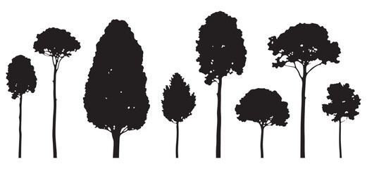 Tree Silhouette Vector Illustration