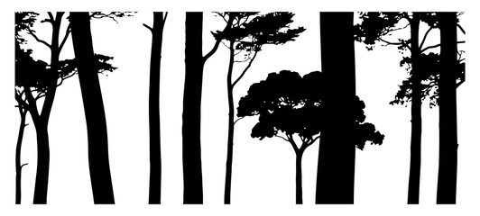Tree Silhouette Vector Illustration