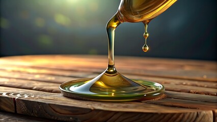 Golden Honey Pour: Rich Texture & Deliciousness 3D icon high quality resolution