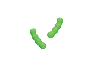 edamame icon 3d illustration render