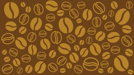 Nice brown coffee beans background