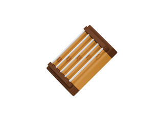 japanese koto icon 3d illustration render