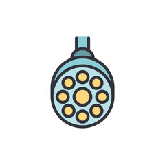 Illustration Of A Surgical Lamp Isolated On Transparent Background