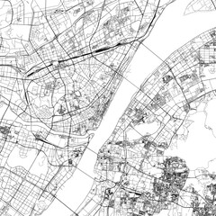 Fototapeta premium 3D illustration of city and urban in Wuhan China